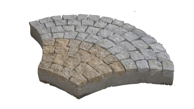 Mozaika granitowa wachlarz